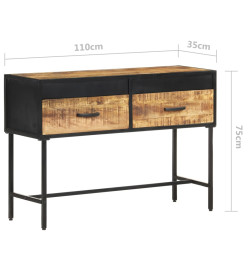 Table console 110x35x75 cm Bois de manguier brut