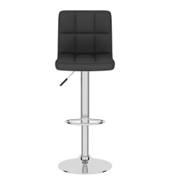 Tabourets de bar lot de 2 noir tissu