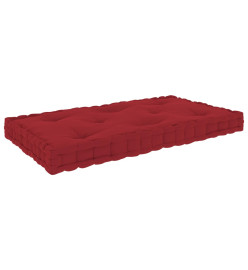 Coussin de plancher de palette Rouge bordeaux 73x40x7 cm Coton