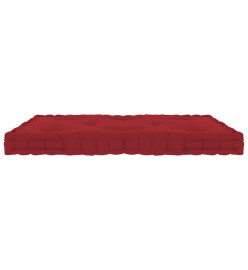 Coussin de plancher de palette Rouge bordeaux 73x40x7 cm Coton