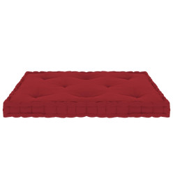 Coussin de plancher de palette Rouge bordeaux 73x40x7 cm Coton