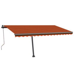 Auvent automatique sur pied 400x300 cm Orange/marron