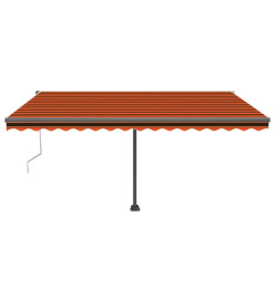 Auvent automatique sur pied 400x300 cm Orange/marron