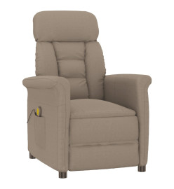 Fauteuil de massage Taupe Similicuir daim