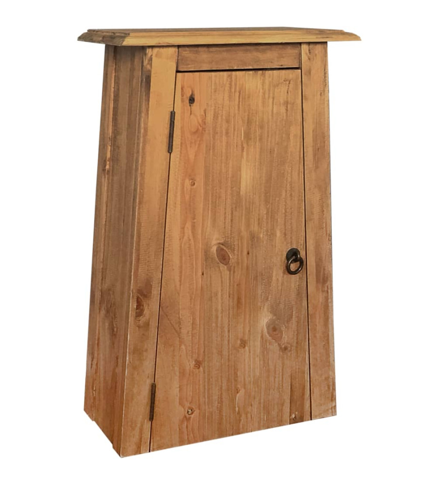 Armoire latérale de salle de bain Pin massif 42x23x70 cm