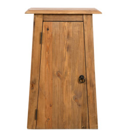 Armoire latérale de salle de bain Pin massif 42x23x70 cm