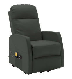 Fauteuil de massage Anthracite Similicuir