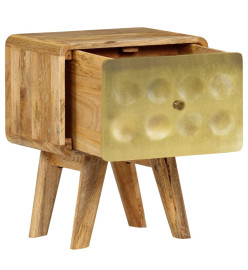 Table de chevet Bois de manguier massif 40x30x49 cm