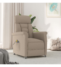 Fauteuil de massage électrique Taupe Similicuir daim