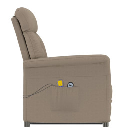 Fauteuil de massage électrique Taupe Similicuir daim