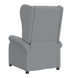 Fauteuil de massage électrique à oreilles gris clair tissu