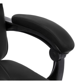 Chaise de bureau de massage Noir Similicuir