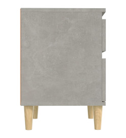 Tables de chevet 2 pcs Gris béton 40x35x50 cm