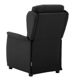 Fauteuil inclinable Noir Tissu