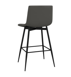 Tabouret de bar Gris foncé Velours