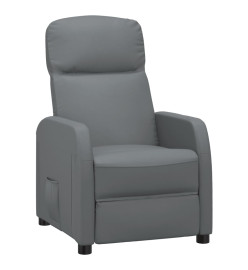 Fauteuil inclinable Anthracite Similicuir