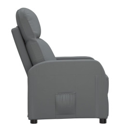 Fauteuil inclinable Anthracite Similicuir