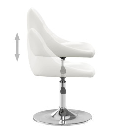 Tabouret de bar Blanc Similicuir