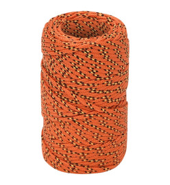 Corde de bateau Orange 2 mm 25 m Polypropylène