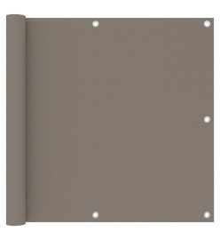 Écran de balcon Taupe 90x500 cm Tissu Oxford