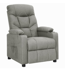 Fauteuil inclinable Gris clair Tissu