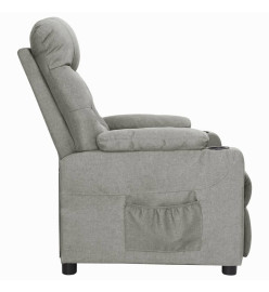 Fauteuil inclinable Gris clair Tissu