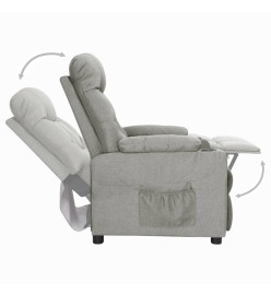 Fauteuil inclinable Gris clair Tissu