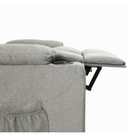 Fauteuil inclinable Gris clair Tissu