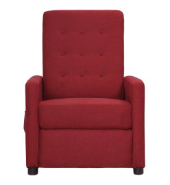 Fauteuil de massage Rouge bordeaux Tissu