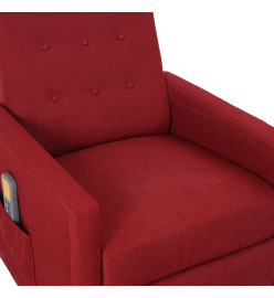 Fauteuil de massage Rouge bordeaux Tissu