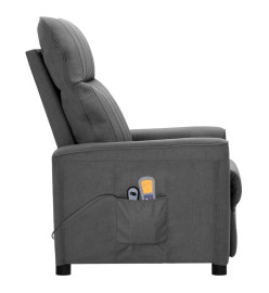 Fauteuil électrique de massage Gris clair Tissu