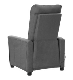 Fauteuil électrique de massage Gris clair Tissu