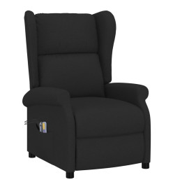 Fauteuil de massage électrique à oreilles noir tissu