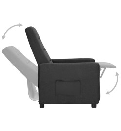 Fauteuil Gris foncé Tissu