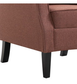 Fauteuil Marron Tissu