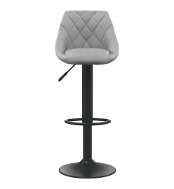 Tabouret de bar Gris clair Velours