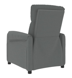 Fauteuil électrique de massage Gris foncé Tissu