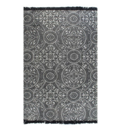 Tapis Kilim Coton 160 x 230 cm avec motif Gris