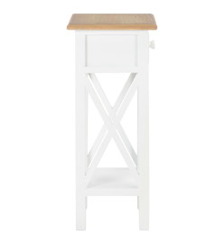 Table d'appoint Blanc 27 x 27 x 65,5 cm Bois