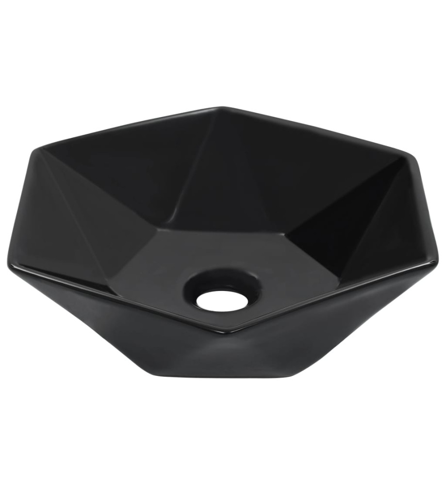 Lavabo 41x36,5x12 cm Céramique Noir