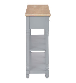 Table console Gris 120x30x76 cm MDF