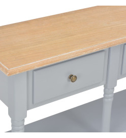 Table console Gris 120x30x76 cm MDF