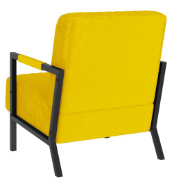 Fauteuil Jaune moutarde Velours