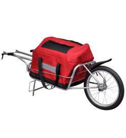 Remorque de vélo à une roue avec sac de rangement