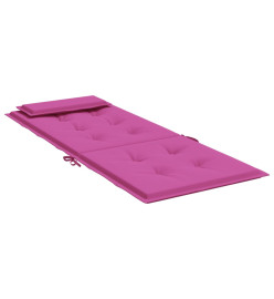 Coussins de chaise à dossier haut lot de 4 rose tissu oxford