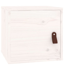 Armoires murales 2 pcs Blanc 31,5x30x30 cm Bois de pin massif