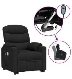 Fauteuil de massage Noir Tissu