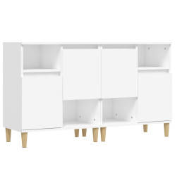 Buffets 2 pcs blanc 60x35x70 cm bois d'ingénierie