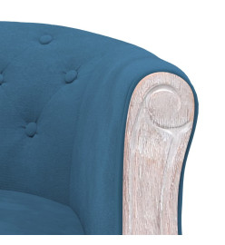 Chaise à manger Bleu Velours