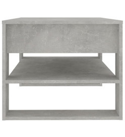 Table basse Gris béton 102x55x45 cm Bois d'ingénierie